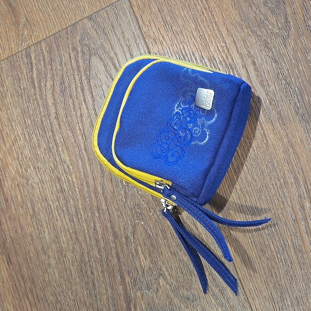 HAIKU DOUBLE ZIPPER POUCH.. #6684